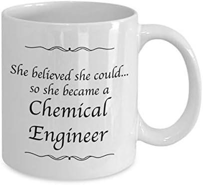 Хемиски Инженеринг Кригла-Таа Верува Дека Таа Може Биро Декор Кафе Кригла-Инженер Подарок За Жени