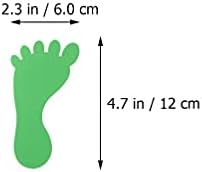 Генерички автомобилски налепници 10 пара стапала за стапала налепници PVC стапала налепници за социјално растојание стапало