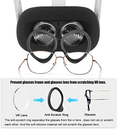 AMVR [PRO верзија] леќи против прстен против гребење за заштита на миопија очилата од гребење на леќи за слушалки за VR компатибилни