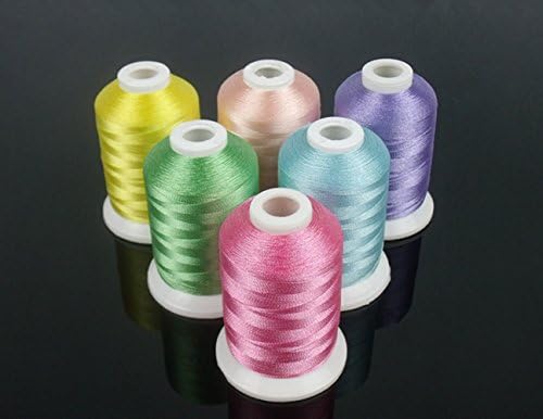 SimThread 120 Spools Colors Colors Polyester везење нишка полиестерска нишка за машина за шиење 120 боја/постави 1000м