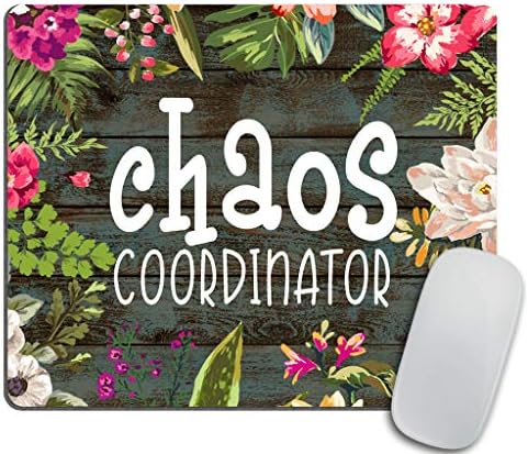 Координатор на хаос мотивациски цитат подлога на глувчето, цветни додатоци за глувчето, додатоци за домашни канцелариски простории