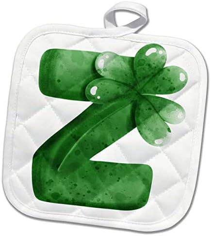 3drose ST Patricks Sweets Monogram Почетна Z - Potholders