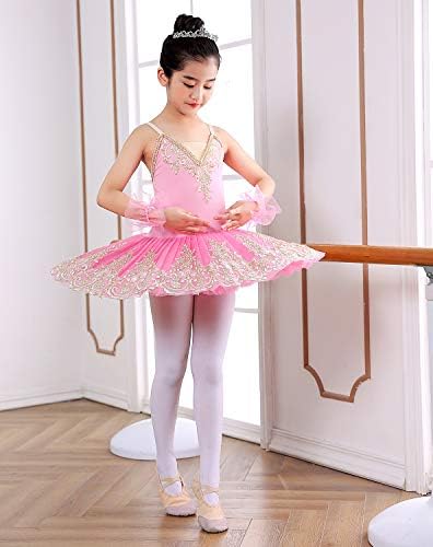 Камизола на Оридор Девојка, здолниште со балетски фустан од балет, чипка балет балет туту здолниште Лебед балетски носии за