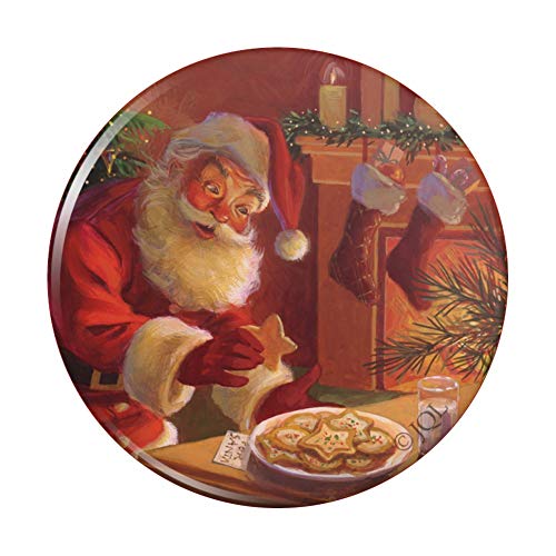 Графики и повеќе Божиќно празник Дедо Млело и колачиња Компактен џеб чанта козметичка шминка огледало