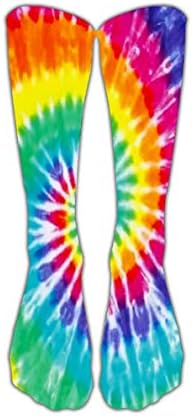 Чорапи за компресија на бои Tye долги високи колени спортски чорапи за печатење фудбалски чорап JW35