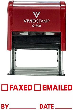 Факс испратен по е -пошта со датум за мастило гума за печатење - среден
