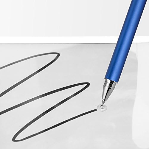 Boxwave Stylus пенкало компатибилен со Kia 2021 Stinger Display - FineTouch капацитивен стилус, супер прецизно пенкало за стилот за Kia 2021 Stinger Display - Лунарна сина боја
