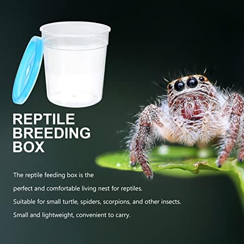 Неродеко Стаклени Контејнери Кутија За Хранење Кутија За Живеалишта На Пајаци: Пластичен Чувар На Животни Скокање Куќиште За Пајаци