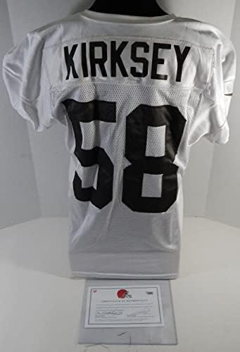 2014 година Кливленд Браунс Кристијан Киркси 58 игра користеше бела практика Jerseyерси 50 7 - Непотпишана игра во НФЛ користени