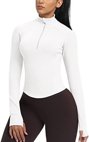 Gymенски виножито за женски јакни за тренингот Полови патент пулвер Атлетски теретани кошули со долг ракав тренинг врвови