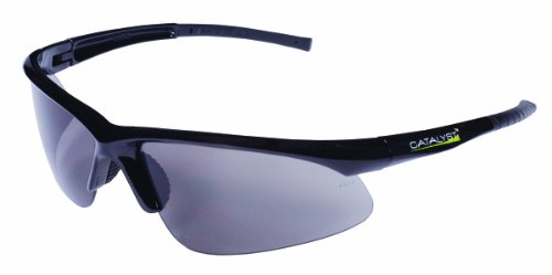 Производи за безбедност на Кордова Катализатор безбедносни очила, рамка за црн сјај, јасни леќи против магла, храмови за бајонет