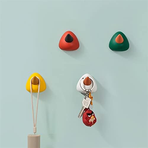 Зекегг куки за виси 4 парчиња форма на облик на птици клучеви додатоци за домаќинства поставува цртан филм кука до wallиден украс