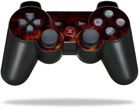 Заштитна винилна кожа декларална кожа компатибилна со Sony PlayStation 3 PS3 контролер на налепници на налепници за налепница Firestorm