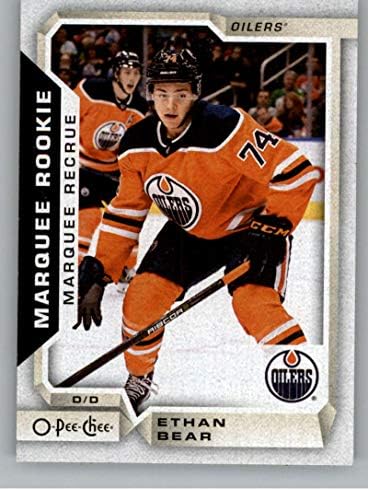 2018-19 OPC O-Pee-Chee Hockey 540 Ethan Bear RC RC Dookie SP Edmonton Oilers Официјална 18/19 NHL Трговска картичка
