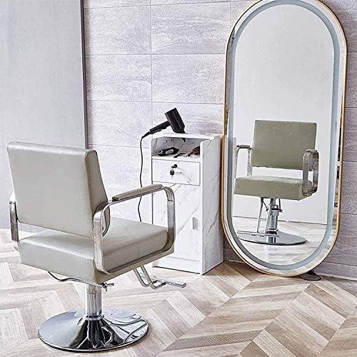 WFYW Класичен салон стол за стилист за коса од берберница, стол за столче за салони хидраулично кревање 360 ° ротирачки стол за коса