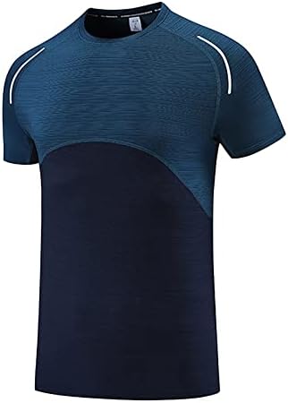 Bmisegm летни преголеми маици за мажи лето брзо сушење маица мажјава спортска облека на отворено со кратки ракави со кратки ракави
