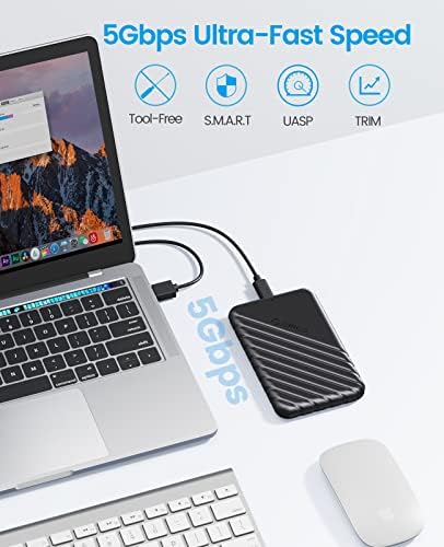ОРИКО 2.5 ХАРД Диск КОМПЛЕТ USB3. 0 USB C До SATA III Надворешен Хард Диск Случај ЗА SSD HDD 9.5 7mm Алатка-Бесплатно СО UASP