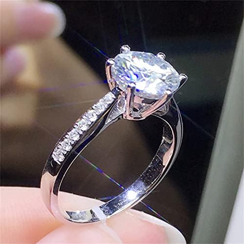 2023 година Нов женски циркон дијамант персонализиран прстен за ангажман на принцезата