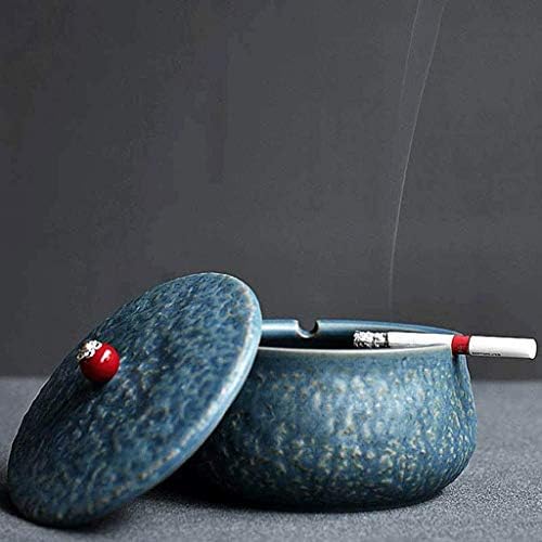 Шипт Аштрај тркалезни керамички пепелници за цигари, подароци и декорација на домашни канцеларии