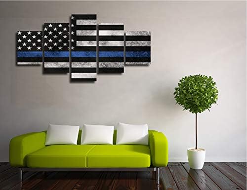 Американско знаме платно wallидно сликарство за wallид 5 панел дневна соба слика САД wallидни декор отпечатоци врамени