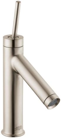 Аксор Старк модерна премиум рака полирана 1 рачка 1 10-инчен висока тапа за мијалник за бања во четкан никел, 10111821