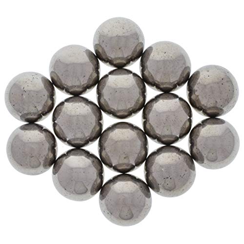 Хипнотички Скапоцени камења: 20 парчиња Сребрени Магнетни Хематитни Кругови - Големина Од 1 инчи-Рефус Керамички Феритни Магнети