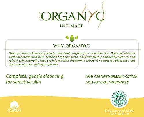 Органиски органски марамчиња за женска хигиена, пакети со 20 броеви