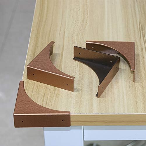 Ефрилик 4 парчиња антички метални кутии агол заштитник на работ на работ на мебел за мебел за мебел метални метални браници