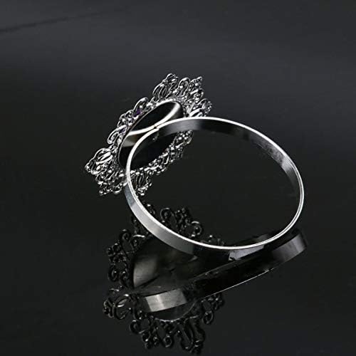 Frcolor 12pcs bling bling bolnings прстени за салфетки за венчавки за венчавки за вечера за свадбена забава за свадба