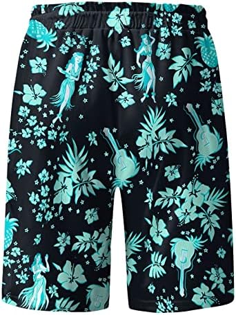 АДССДК Плажа шорцеви за мажи обични, машки летни плажа панталони цврста боја Хавајски врзани за сурфање спортски шорцеви