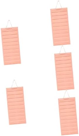 Alipis 5 парчиња виси кеси за складирање на wallидови за висина за заграда розово почувствувано почувствувано
