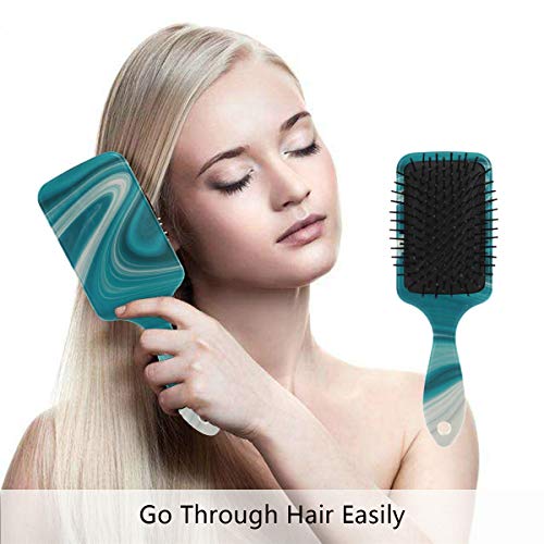 Четка за коса со перничиња од Vipsk, пластична шарена шема на акварели, соодветна добра масажа и анти статична четка за коса