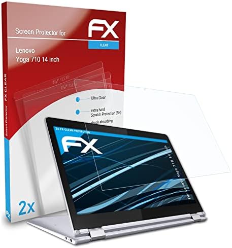 Филм за заштита на екранот Atfolix компатибилен со Lenovo Yoga 710 14 инчен заштитник на екранот, ултра-чист FX заштитен филм