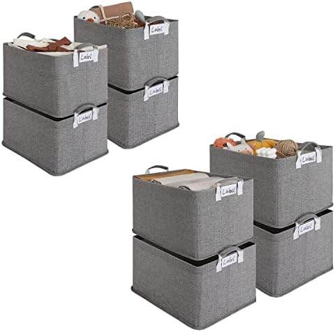 Домашен пакет на Лофорни- канти за складирање со метални рамки темно сива 4-пакет, umамбо и xlarge