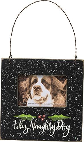 Примитиви од Кети Мини рамка Фелиз Непослушен декор за кучиња