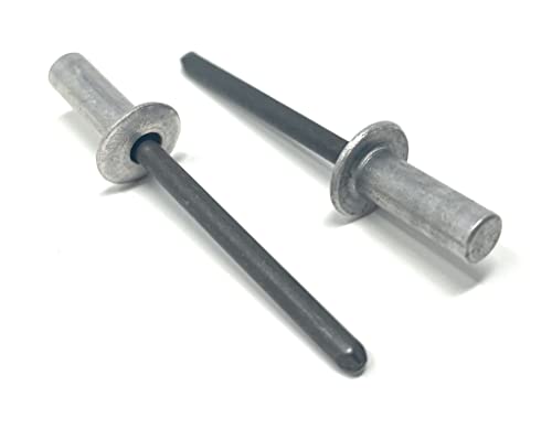 Метална Магари 100 затворени крајни занити алуминиумски тело челик мандел - Количина: 100)