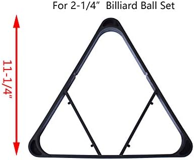 Crown Me Billiards 16 Ball Triangle Rack - Опрема за табела за базени со додатоци за регулатива за големите топки за билијард, во