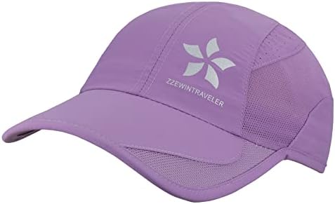 ZzeWintraveler Брзо суво капаче за трчање, лесен за дишење мека прилагодлива спортска капа на отворено за мажи, жени