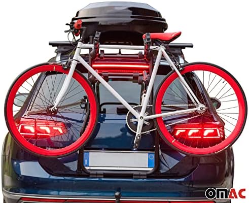 ОМАК 3 решетка за велосипеди за Ford Tourneo Connect 2015-2021 Black | Носач на велосипеди за велосипеди за автомобили 99 lbs оптоварување