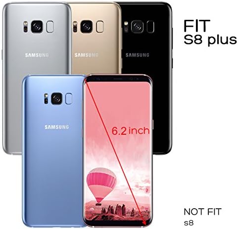 Case Ulak S8 Plus, Galaxy S8 Plus Case, хибриден случај за Samsung Galaxy S8 Plus 2017 Ослободете го 2-парчен двоен слој стил