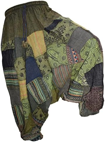 Gheri mens крпеница камен измиен јога боемски баги печатени харем панталони