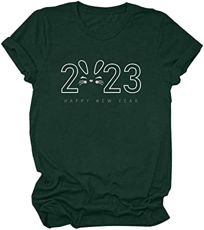 2023 Облека памучна екипаж графичка смешна преголема кошула со блуза за жени кратки ракави маичка лето есен женски VH VH