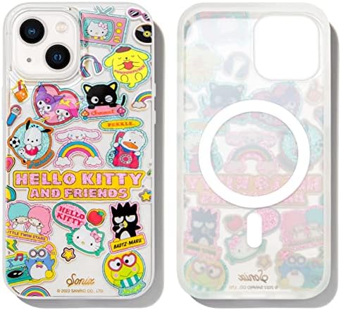Sonix X Sanrio Case + Maglink Charger за Magsafe iPhone 14 и iPhone 13 | Здраво Кити и налепници на пријатели