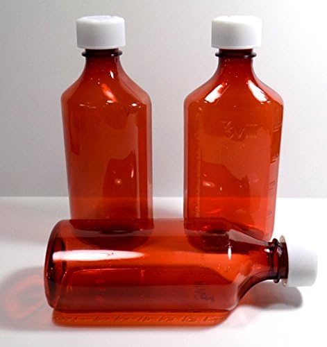 Дипломирани шишиња со овална медицина и капачиња-8 унца 236мл-случај од 100 единици-амбер, зелена или кобалт сино-фармацевтска