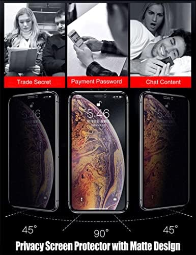 ВИТАТАОГЕ Пакет од 3 Заштитници на Мат Екран за iPhone 11 Заштитник За Приватност На Калено Стакло Анти-Отсјај Анти-Отпечаток Од Прст ФИЛМ