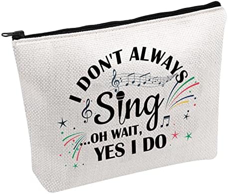 Козметичка Торба За Пеење PWHAOO Не Пеам Секогаш О Чекај Да Правам Козметичка Торба Подарок За Љубител На Музика