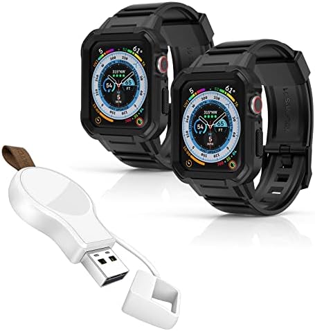 NEWDERY CHALGER за Apple Watch Portable IWATCH USB безжичен полнач, newdery бендови со Case for Apple Watch, Sport Bands Rugged TPU Strap