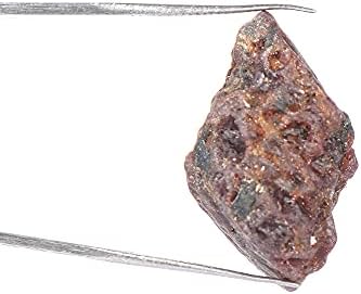 Природна сурова груба црвена starвезда рубин скапоцен камен 21,50 КТ заздравувачки кристал за повеќекратни намени