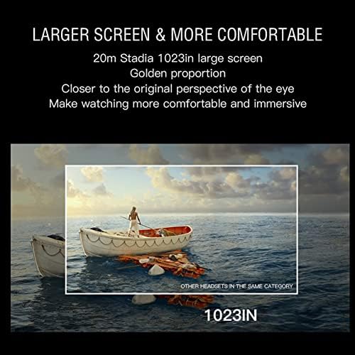 VR слушалки 4K HD паметни очила за виртуелна реалност за 3Д филмови, приказ на видео плеер монтиран 1058 PPI Ultrawide 70 ° Поле на полето