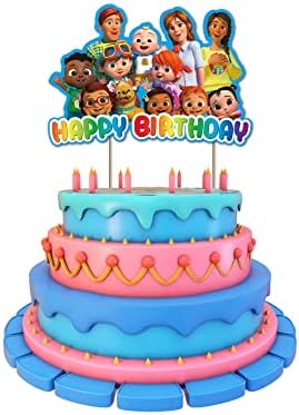 Зикс Коко Диња Роденден Материјали, Цртан Филм Тема Партија Украси Сет вклучуваат Латекс Балони, Среќен Роденден Банер, Торта Топпер За Роденден